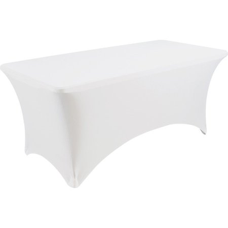 Iceberg Table Cloth, Stretch Fabric, f/6' Tables, 72"x30", White ICE16523